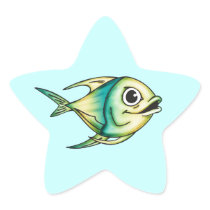 Bluefin Fish Stickers