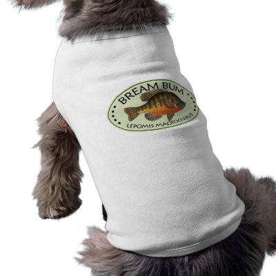 Bluegill Bream Fishing Doggie Tee by TroutWhiskers