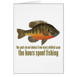 Bluegill Fishing Quote Greeting Cards