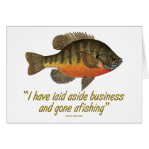 Bluegill Fishing Quote Cards