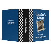BlueGrandmas Kitchen 1.5" Custom Photo Recipe Binder
