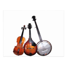 Bluegrass Band Post Card