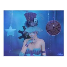 BlueHatHair.jpg Postcards