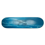 BLUELIGHTNING SKULL SKATE DECK