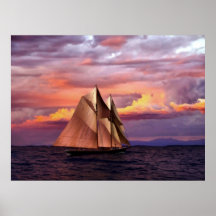 Bluenose at sunset I Posters