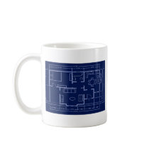 blueprint - house plan mugs