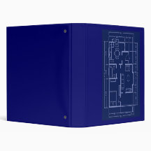 blueprint - house plan vinyl binders