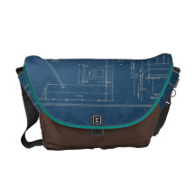 Blueprint of Barn & Silo Bag Commuter Bag