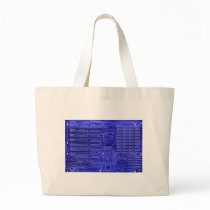 blueray - electronic circuit board canvas bag