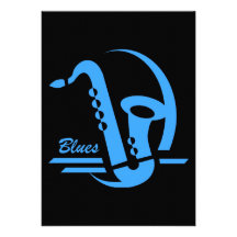 blues custom invitations