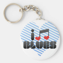 Blues fan key chains