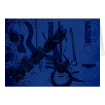 blues guitar greeting cards