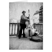 Blues Man II Greeting Cards