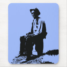 Blues Man Mouse Pads