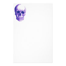 Blues skull stationery design