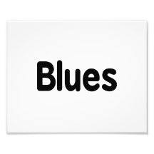 Blues word black text musical.png photo print
