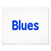 Blues word blue music design.png photo art