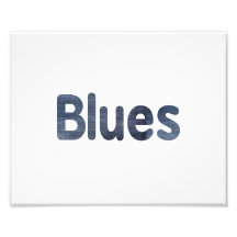 Blues word denim texture musician image.png photographic print