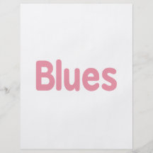Blues word pink music design.png personalized flyer