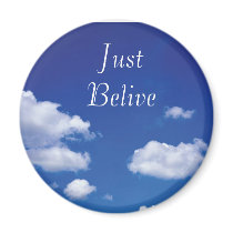 bluesky, Just Belive Fridge Magnets