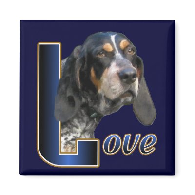 Bluetick Coonhound Gifts Magnets by DogsByDezign