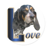 Bluetick Coonhound Gifts Round Sticker