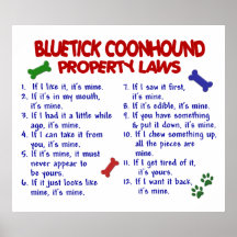 BLUETICK COONHOUND PL2 POSTER