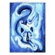Bluewolf Spirit Greeting Cards