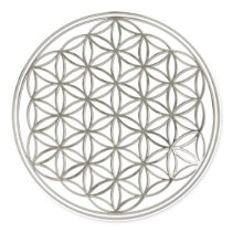 Blume des Lebens / Flower Of Life | silver big Sticker