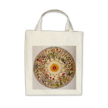 Blumenuhr Flower Clock  Grocery Tote Tote Bag