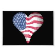 Blur Painting USA Flag Photo