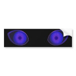 Blurple Very Evil Eyes bumper stickers