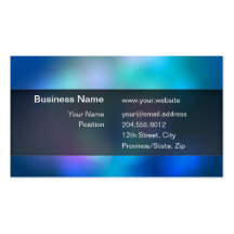 Blurry Colours Black Transparent Box Business Card