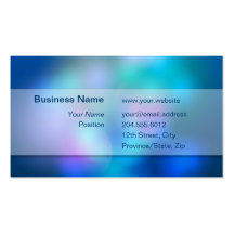 Blurry Colours White Transparent Box Business Card