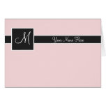 Blush Monogram Card