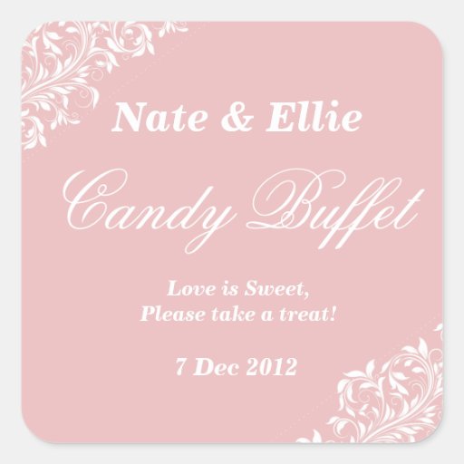 Blush pink candy buffet Sticker