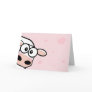 Blushing Cow and Hearts Greeting Card
