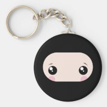 Blushing Kawaii Ninja Keychains