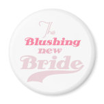 Blushing New Bride magnets