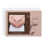 Blushing - Photo Baby Shower Invitation