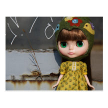 Blythe brown postkarte