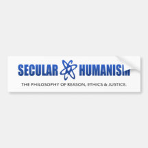 BMP Philosophy of Secular Humanism Bumper Sticker