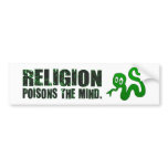 BMP Religion Poisons the Mind v1.1 Bumper Stickers