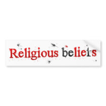 BMP Religous Beliefs (Lies) Bumper Sticker