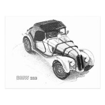 BMW 328 POSTCARD