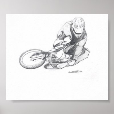 BMX art #9 poster by Outlaw_LADC