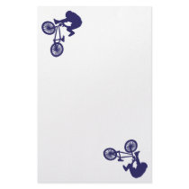 BMX Bike Rider Stationery Paper
