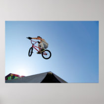 BMX Bike Stunt Table Top Poster