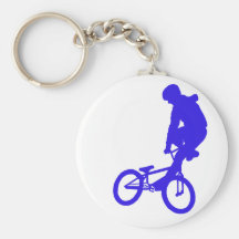 BMX Blue Key Chains