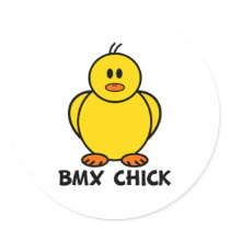 BMX Chick Sticker